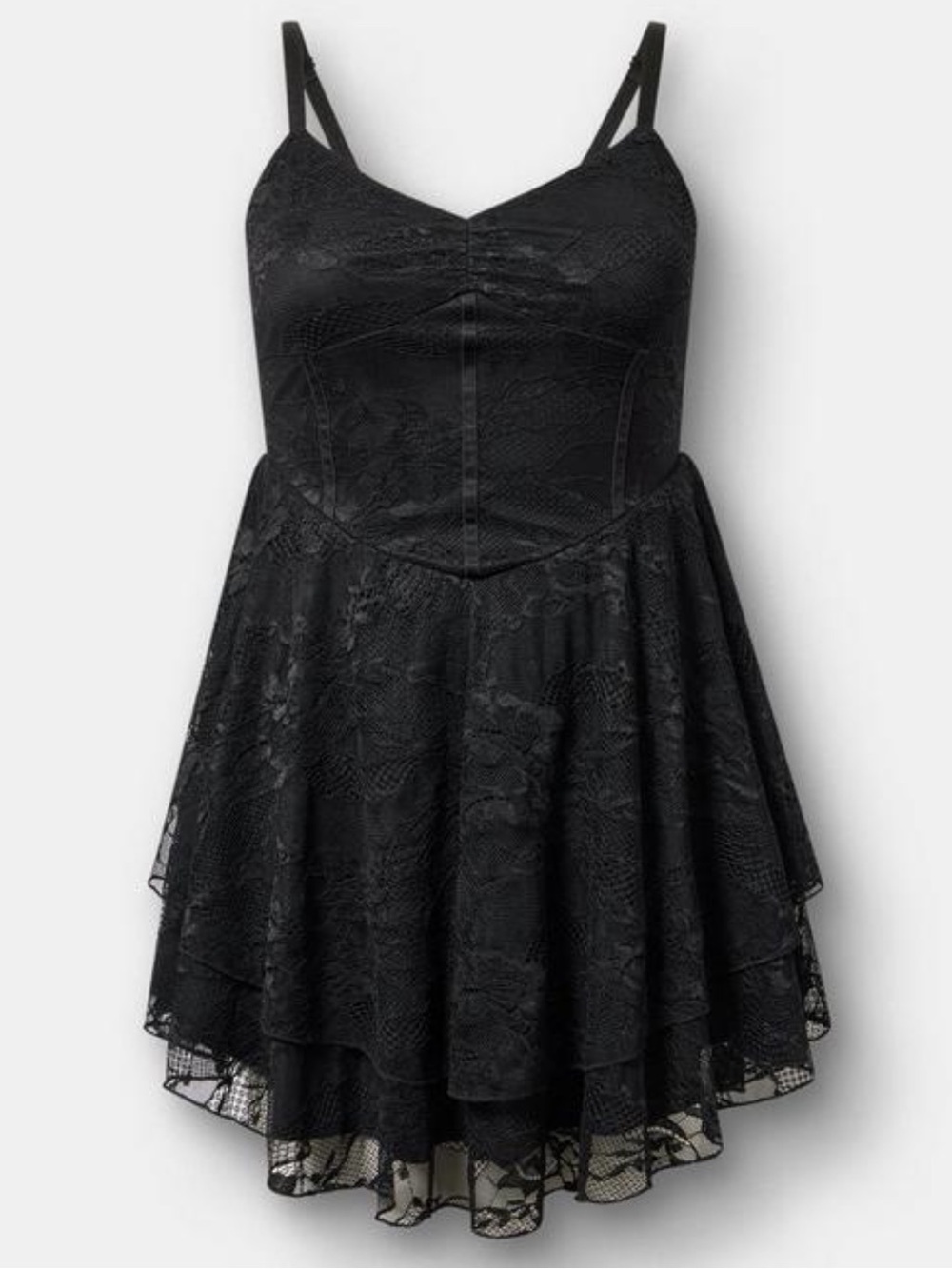 NWT Torrid Black Corset Mini Dress - Picture 7 of 8